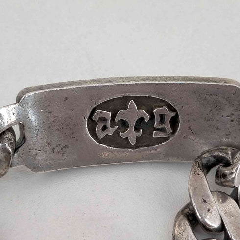 エーアンドジー A&G ロゴプレート ブレスレット  メンズ